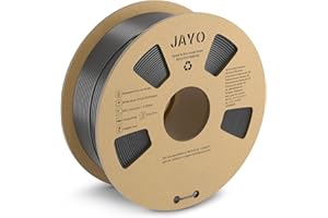JAYO PLA+ Filament 1,75 mm, Filament do drukarki 3D PLA Plus 1,75 mm, szpula 1,1 kg, o zwiększonej wytrzymałości, dokładność wymiarowa +/- 0,02 mm, szary