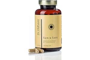 ‎DR. OLDHAVER ETHNOEUBIOTICALS Dr. Oldhaver Sun & Safe Bräunungskapseln Beta-Carotin Tabletten mit UV-Schutz, Kapseln für natürlich braunen Teint, 120 Kapseln