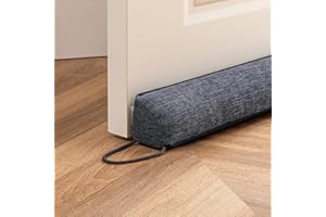 HBselect Paraspifferi Sottoporta 91cm Stile Angolo Retto Paraspifferi Porta Blindata Paraspifferi Porta Adatto per Uso Interno ed Esterno Grigio Scuro