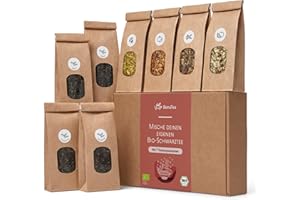 ‎BONATEA Tee Selber Mischen Set Geschenk mit Schwarztee - BIO Schwarzer Tee Geschenkset mit 7 leckeren Tee-Sorten zum DIY Teemischung Selber Machen