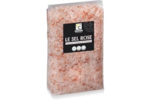 COMPTOIRS ET COMPAGNIES - Cristaux de Sel Rose de l'Himalaya - Compatible moulin - Non Iodé et Non Raffiné - 1kg