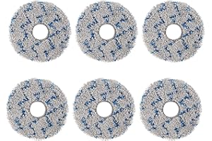 LOOHAOC Lot de 6 lingettes pour robot aspirateur Ecovacs Deebot T30 Omni/T30 Pro Omni, accessoires de balai en microfibre lavables