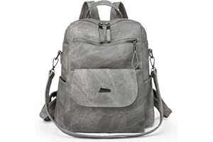 Everfunny Women Backpack Waterproof Anti-theft Lightweight PU Fashion Leather Nylon School Shoulder Bag Travel Cute Backpack Girls Ladies