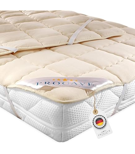 Coprimaterasso In Pura Lana Vergine Merinos - 100% Made In Italy (Misure: 80x190) - 6