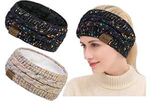 YSENSE BEAU Fascia Capelli Donna Inverno Fascia Invernale Donna Fasce in Maglia Fascia Capelli Caldo Fasce per Capelli Donne Turbante Fascia All'uncinetto Cerchietto Ragazze