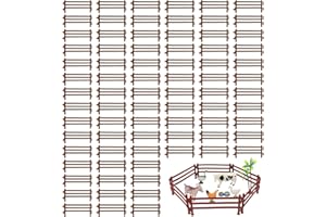 DVBCNME 80 Stück Zaun, Zäune,Playmobil Zaun Für Pferde,Kreatives Lernspielzeug Für Kinder 3-12 Jahre, Ideal Für Bauernhof-Szenen Und DIY-Projekte, 9 X 4 X 0,8 cm