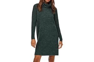 Only Onljana L/S Cowlnck Dress Wool Knt Noos Vestido Mujer