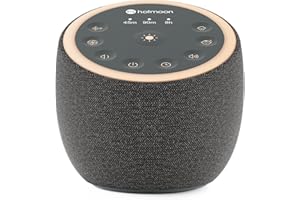 Hotmoon White Noise Machine, Sound Machine for Baby Adults with 40 High-Fidelity Sounds, 8 Colour Night Light, USB Power Supply, Sound Therapy with Timer for Sleeping Nursery Office Gift, Plug in