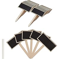 Relaxdays Pflanzenstecker Tafel, 24er Set, zum Beschriften, Kräutergarten, HxB 14x9 cm, Holz Kräuterschilder, natur