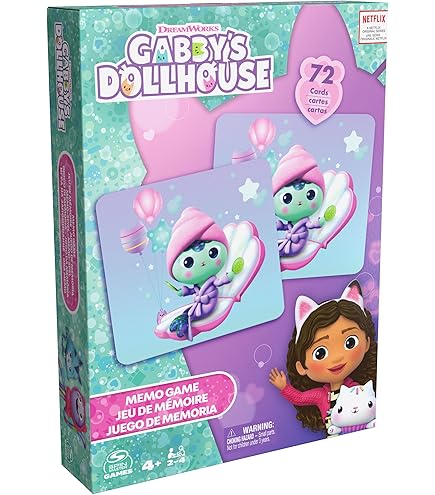 Spel Shuffle 4 In 1 Gabby Dollhouse - Kaartspel