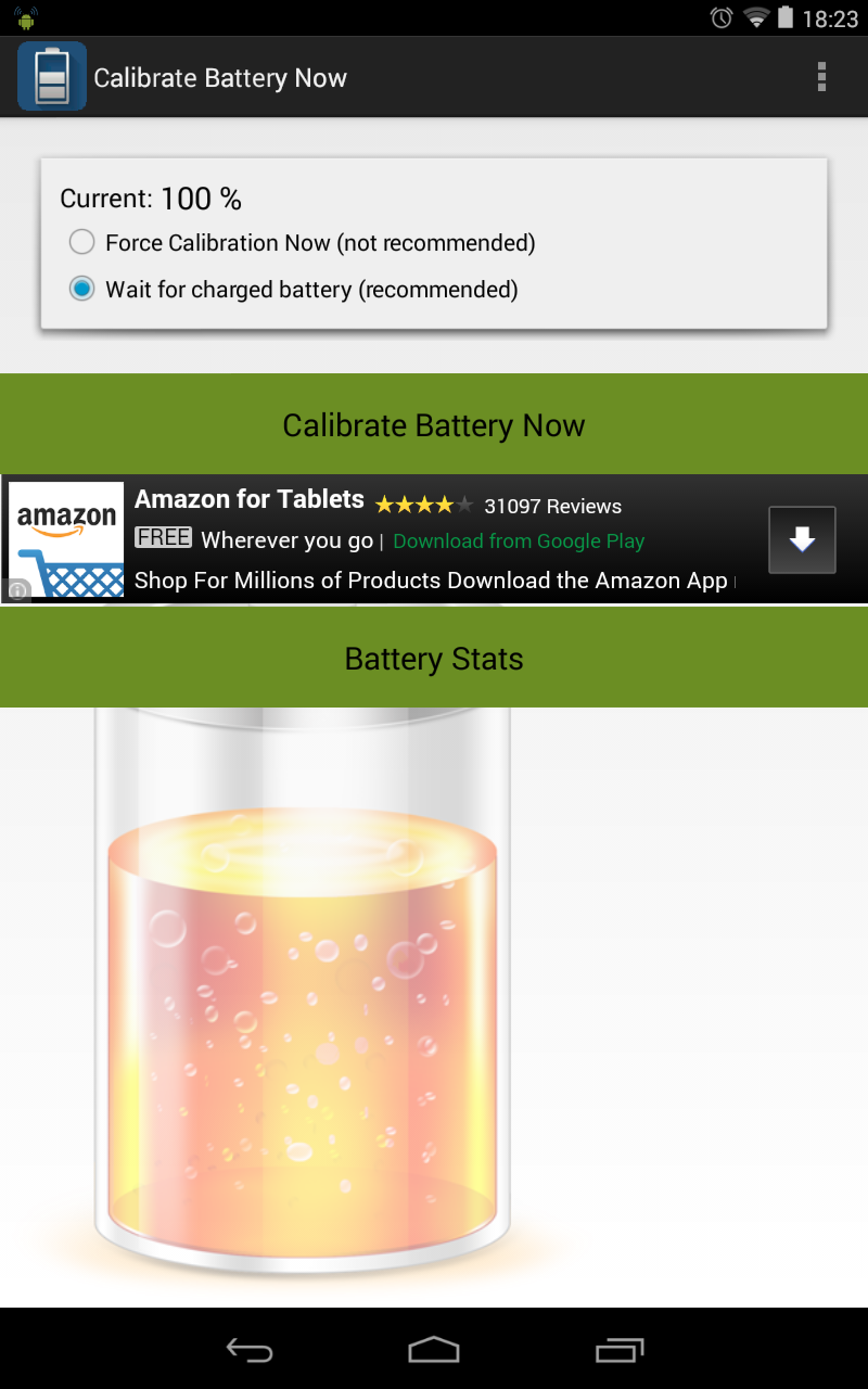 Calibrate Battery Now Amazon.co.uk Apps & Games