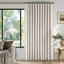 Tende Oscuranti Diraysid In Lino Beige Chiaro – 2 Pannelli 106x160 Cm – 100% Oscuranti, Con Occhielli, Isolamento Termico E Acustico