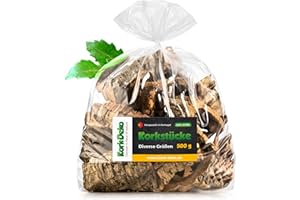 Kork-Deko Ecorce de Liège Morceaux I Aquarium Terrarium Décoration I Sachet 500gr | Nettoyé et désinfecté