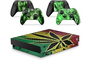 giZmoZ n gadgetZ GNG Xbox One X Weed Étiquette autocollante Champ pour Console + 2 Kits pour manettes