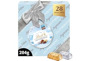 Lindt - Boîte Cadeau LES PYRÉNÉENS - Assortiment de Chocolats au Lait et Noirs - Frais et Fondants - Idéal pour Noël, 204g