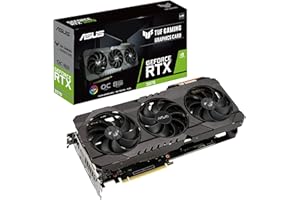 ASUS TUF Gaming NVIDIA GeForice RTX 3070 V2 OC Edition Scheda Grafica, 8GB GDDR6, PCIe 4.0, HDMI 2.1, DisplayPort 1.4a, GPU Tweak II, Componenti di Livello Militare, LHR