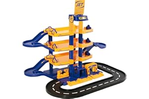WADER QUALITY TOYS Wader Garage Jet Parkhaus Parkgarage Autogarage 4 Ebenen mit Spielstrasse