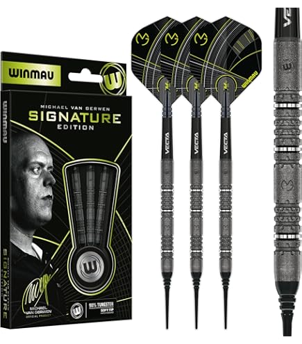 WINMAU Michael van Gerwen MvG Authentic Tungsten Steeltip Darts