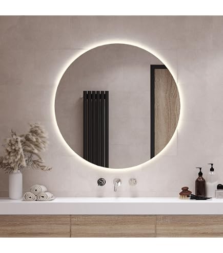 Specchio Da Bagno Rotondo Da 80cm con LED, Antiappannamento, 3 Temperature Colore | Leroy Merlin