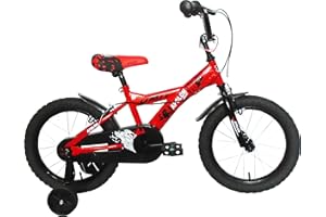 Umit J1650 Bicicleta Infantil, Niños, Rojo/Negro, 16"