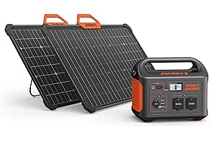 Generador solar Jackery 1000, estación de energía 1002 WH con 2* Paneles solares SolarSaga 80 W, paquete de baterías de litio solar móvil para acampar en exteriores, emergencias del hogar
