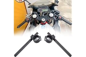 Fullibars kit semimanillares Φ 36mm per Vulcan 500 KZ550 KZ650 KZ700 Virago XV500 XV750 SRX600 moto horquilla Ø 36mm cafe racer semi manillares inclinables 7°,tubos Ø 22.2mm aluminio