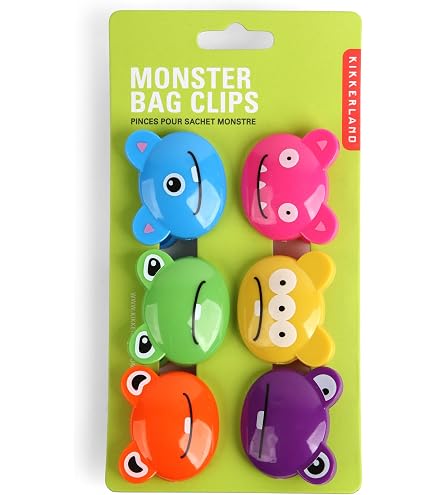 LOMSUXA 6 Pezzi Chiudi Sacchetti, Clip per Cibo Sacchetti, Clip di Chiusura in Plastica Mollette, Mollette Plastica Cucina Casalinghi, per Chiudere Sacchetti per Alimenti Snack