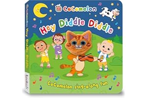 Bookoli - CoComelon Finger Puppet Book - Hey, Diddle Diddle - CoComelon Sing-Along Fun - Board Book for Babies and Toddlers - Baby Shower Presents
