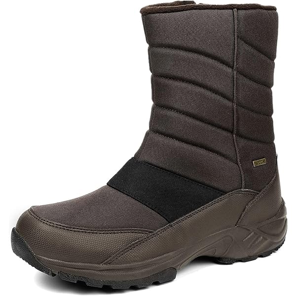 SHULOOK Winterschoenen voor heren, waterdicht, warm gevoerd, antislip, winterlaarzen, licht, outdoor, sneeuwlaarzen, geschikt voor kamperen, vrije tijd, wandelen, zwart, 45 EU