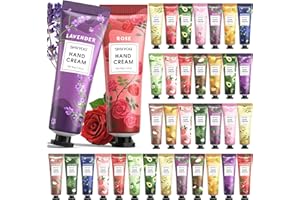 SHVYOG 36 Pack Moisturizing Hand Cream Gift Set - Natural Scented Mini Travel Size Lotions, Bulk Stocking Stuffers for Women