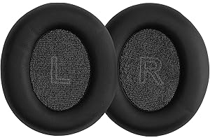 kwmobile Nauszniki kompatybilne z nausznikami Anker Soundcore Life Q35 / Q30, 2 x zamiennik do słuchawek, czarne