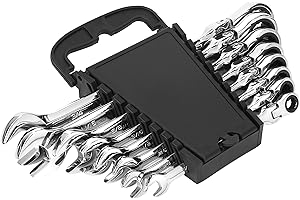 Marchio Amazon - Denali, set di chiavi inglesi da 1/4” a 1” (60 - 250 mm), con custodia, 14 pezzi