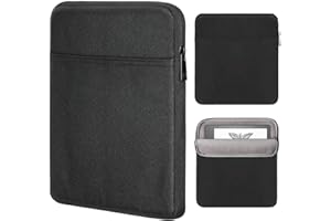 MoKo Tablet Sleeve Case, Protective Bag Carring Case Only Compatible with Kindle Scribe 10.2 inch 2022 Release, Portable Sleeve with Dual Pockets, Black