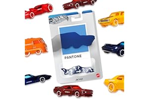 Hot Wheels Pantone, camión o Coche de Juguete, vehículo metálico Coleccionable a Escala 1:64 con Colores clásicos y Embalaje artístico (los Estilos Pueden Variar), JKY47