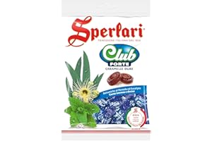 Sperlari - Caramelle Dure Club Forte al Mentolo ed Eucalipto, Incartate Singolarmente - 200 gr