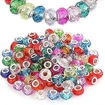 SUNNYCLUE Glasperlen Set Weihnachtsbaum - 20 Stück Lampwork Perlen Für Schmuck & Deko