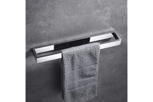 Celbon Barres Porte-Serviettes Mural Support De Serviettes en Acier Inoxydable pour Salle De Bain Ou Cuisine (Chrome, Support à vis de 40 cm)