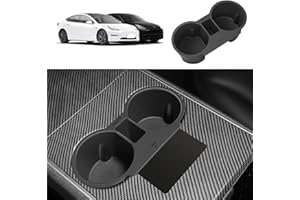 topfit Model Y Model 3 Consola Central Portavasos de Silicona Portavasos de Agua Insertar Soporte para Botellas Asiento Delantero Delantero Organizador de Vasos Accesorios para el Model Y Model 3