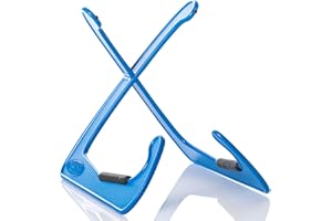 BESPECO XANADUB - Supporto per chitarra in ABS smontabile, blu