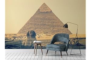 OEDIM Fotomural Vinilo Pared Piramide Egipto 200x150cm | Murales de Pared Ideal para Cualquier tipo de Espacio | Fotomurales Económicos | Vinilos Decorativos Pared | Vinilos Infantiles