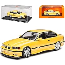 B-M-W 3er E36 M3 Coupe Gelb 1990-2000 1/43 Minichamps Maxichamps 