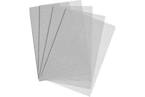 NUOOO Drahtgeflechtplatten Edelstahl Maschendrahtblätter Grill Stacheldraht Maschen Siebfilterplatten Entlüftung Metallgitter Metall Nager Mesh Netz für Mäuse Insektenkontrolle im Garten Haus 21x30cm