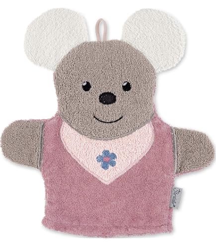 Sterntaler Gant De Toilette Bébé Kaya Girafe – Coton Absorbant Doux, Broderie Adorable, Sable