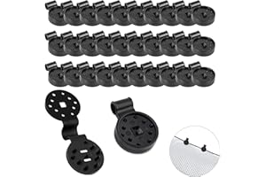 Atsmoce Clips Especiales con Ojal, Clips de Red de Sombra, Clips de Red de Antipájaros-Removibles y Reutilizables (50 Pcs)