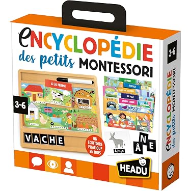 Jeu De Lettres Et Chiffres Montessori – Plateau 2 En 1, 32 Cartes, 10 Cubes – Orthographe Et Arithmétique – Bleu