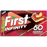 First Infinity 60 DK Şeftali & Karpuz Aromalı Şekersiz Sakız 27 gr