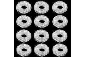 TULAMORIY 12 Piezas Anillo de Acupresión Dedo Pequeño,Anillo de Masaje de Dedos,Masajeador de Dedos,Anillo de Masaje de Acupresión,Anillos sensoriales,para reducir el estrés y masajear(Plata)