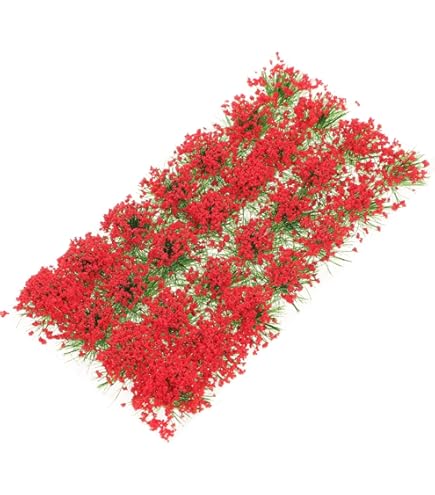 Miniatur-Blumen & Grasbüschel Set - 8 Stück Selbstklebende Vegetation Für Diorama & Modellbau