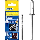 Rapid blind rivet Universal aluminum, including 50 drill bits, 5000384
