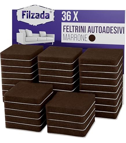 Feltrini Autoadesivi In Lana - 12 Pezzi Ø 40 Mm - Piedini Protettivi Per Mobili Su Parquet E Pavimenti Delicati - Foto 8